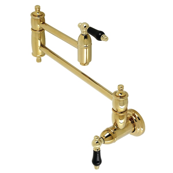 KS3102PKL Duchess Wall Mount Pot Filler, Polished Brass